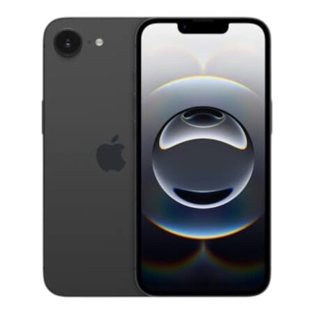 Apple iPhone 16e Smartphone in black, front view